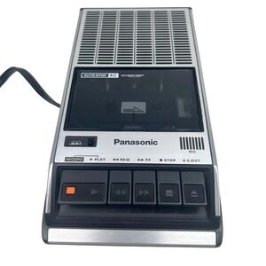 Panasonic RQ-2309 Portable Cassette Player Recorder Vintage Silver Black AC DC